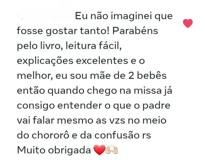 Depoimento de um leitor do Missário