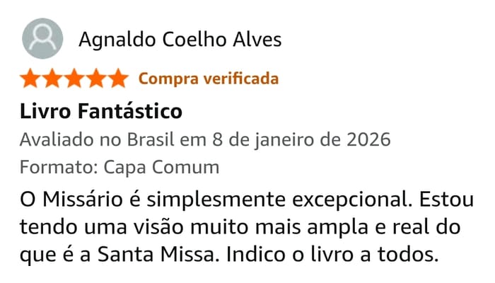 Depoimento de um leitor do Missário