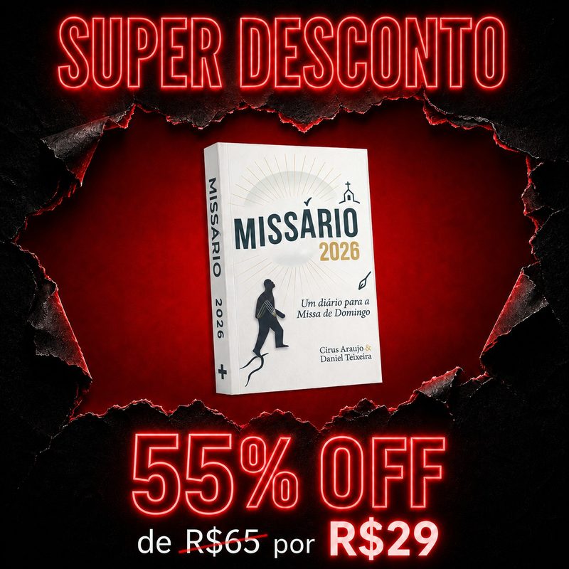 Missário 2026 — 40% OFF, de R$ 65 por R$ 39