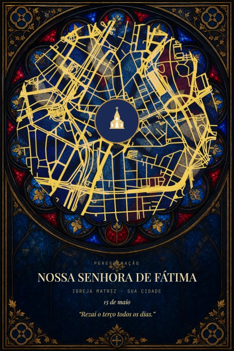 Arte — Vitral Clássico (rosácea pintada)